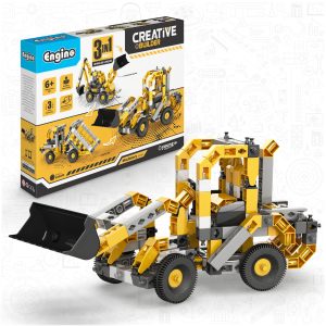Engino Creative Builder: 3-in-1 Construction Vehicles Set (Wheeled Loader)