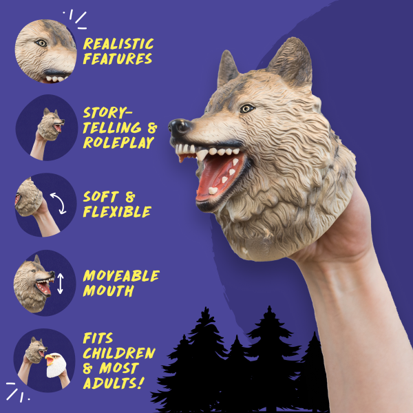 Wild Thingz Hand Puppet - Wolf
