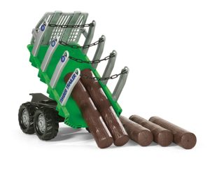 Timber Trailer Green & 5 Logs