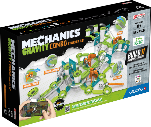 Geomag Mechanics Gravity Combo Starter Set 153 Pieces