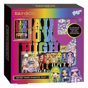 Rainbow High Secret Diary with Lock & Diamond Paint
