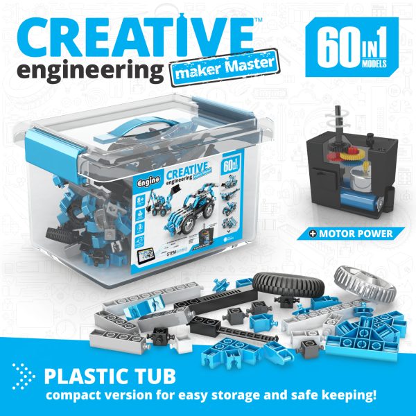 Engino Creative Engineering: 60-in-1 Motorized Maker Master Set - Image 2