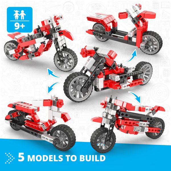 Engino Inventor Mechanics: Custom Bike Set (5+ Models) - Image 2