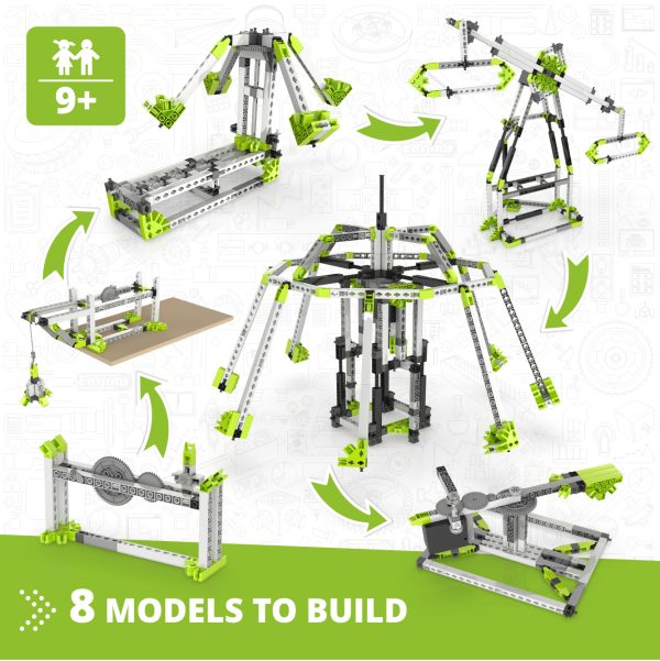 Engino Discovering STEM: Amusement Park Set (London Eye & Ferris Wheel) - Image 2