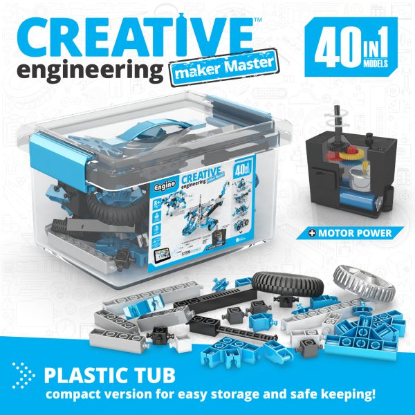 Engino Creative Engineering: 40-in-1 Motorized Maker Master Set - Image 2