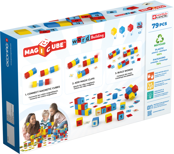 Geomag Magicube Word Building Set 79 Pieces - Image 2