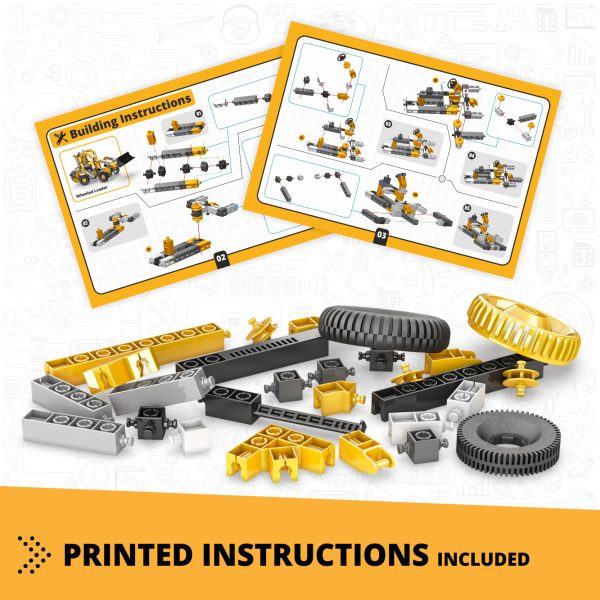 Engino Creative Builder: 3-in-1 Construction Vehicles Set (Wheeled Loader) - Image 3