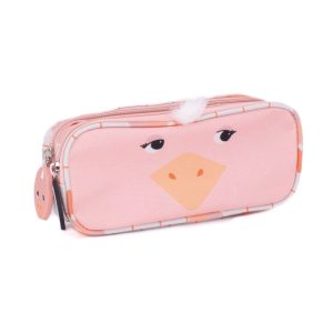 Les Déglingos Pencil Case: Pomelos the Ostrich (2-Zip)