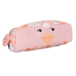 Les Déglingos Pencil Case: Pomelos the Ostrich (1-Zip)