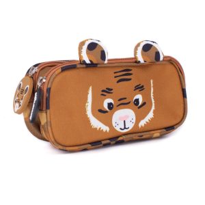 Les Déglingos Pencil Case: Speculos the Tiger (2-Zip)