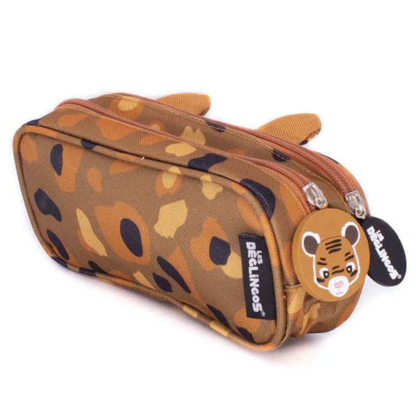 Les Déglingos Pencil Case: Speculos the Tiger (2-Zip) - Image 2