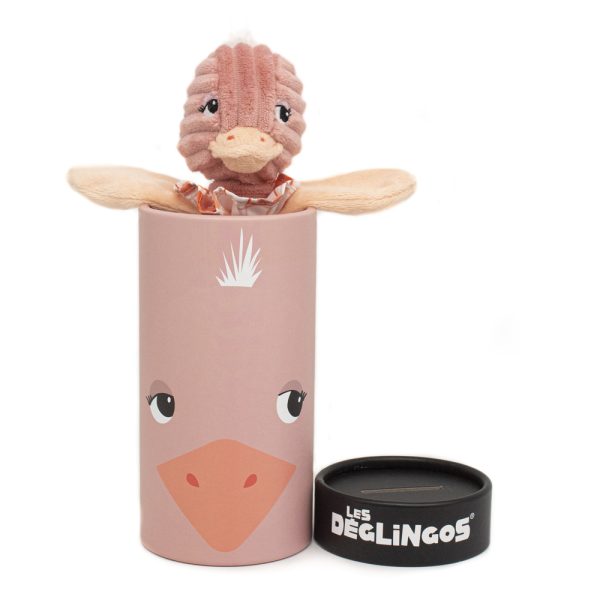 Les Déglingos Small Simply Plush in Box: Pomelos the Ostrich - Image 2