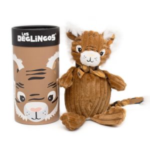 Les Déglingos Small Simply Plush in Box: Speculos the Tiger