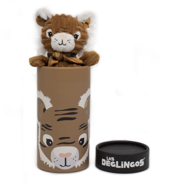 Les Déglingos Small Simply Plush in Box: Speculos the Tiger - Image 2
