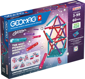 Geomag Glitter Recycled 60 Pieces Set