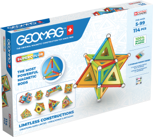 Geomag Supercolor Panels - 114 Pieces Set