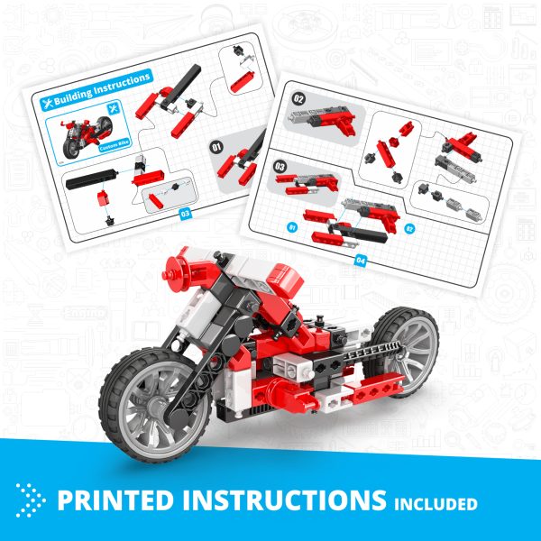 Engino Inventor Mechanics: Custom Bike Set (5+ Models) - Image 4