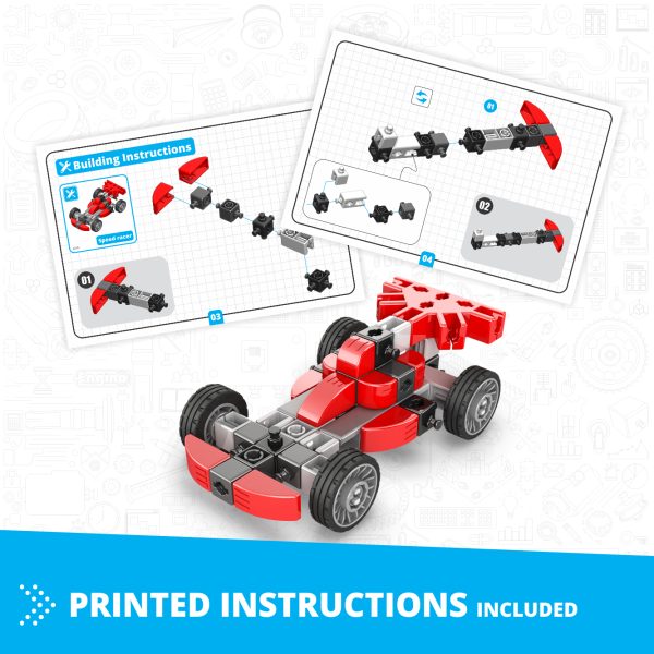 Engino Inventor Mechanics: Speed Racer Set (5+ Models) - Image 4