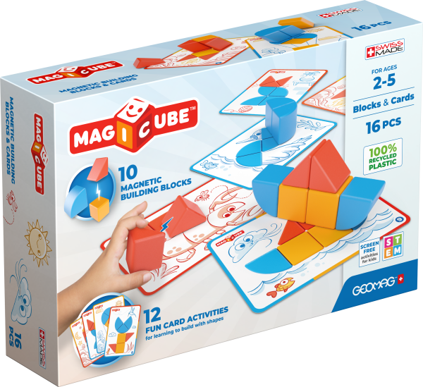 Geomag Magicube Magnetic Blocks & Cards 16 Pieces