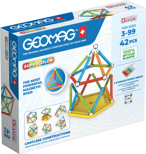 Geomag Supercolor Recycled 42 Pieces Set