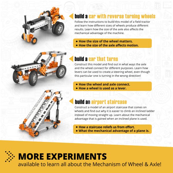 Engino Discovering STEM: Mechanics - Wheels, Axles & Inclined Planes - Image 5