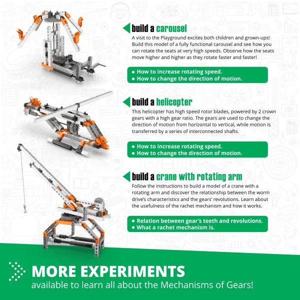 Engino Discovering STEM: Mechanics - Gears & Worm Drives - Image 5