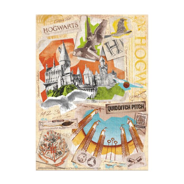 Harry Potter Puzzle - Hogwarts School and Quidditch Field 450 Pieces - Image 2