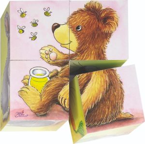Baby animals, cube puzzle