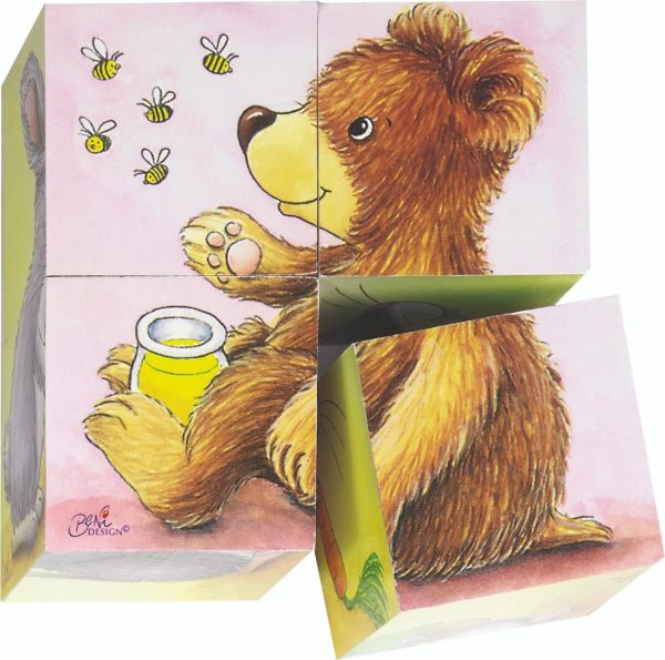 Baby animals, cube puzzle