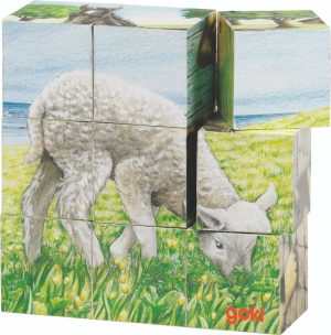 Cube Puzzle - Farm Animals