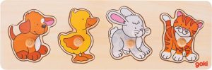Lift-out puzzle, dog, duck,...