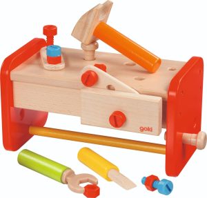 Workbench including storage box