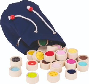 Feel-a-pair memo game - in a cotton bag