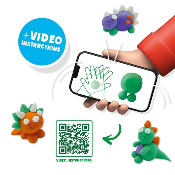 FunDo Dough - Dinos (3x90g-1x40g) - Image 4