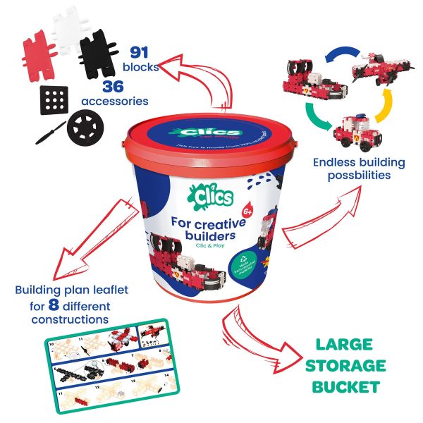 CLICS Bucket Fire Edition Building Set - Image 3