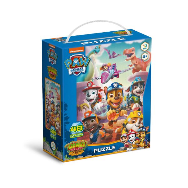 Dodo Paw Patrol Dino Rescue 48-Piece Jigsaw Puzzle (Carry Case) - Image 3