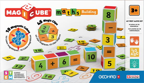 Geomag Magicube Math Building Starter Set (10 Cubes & Clips) - Image 5