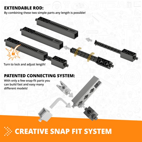 Engino Creative Builder: 50-in-1 Motorized Multi-Model Set - Image 7