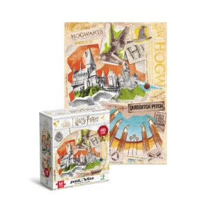 Harry Potter Puzzle - Hogwarts School and Quidditch Field 450 Pieces
