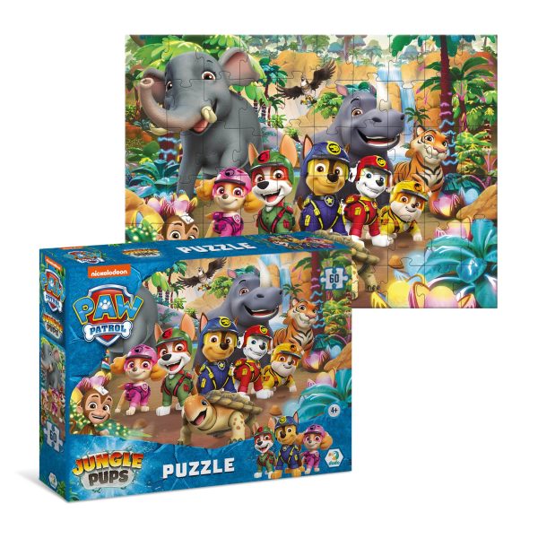 Dodo Paw Patrol Jungle Pups 60-Piece Jigsaw Puzzle