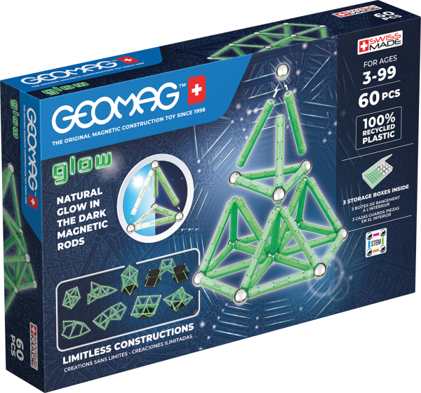 Geomag Glow Recycled 60 Pieces Set