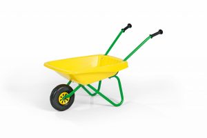 Rolly Wheelbarrow (Yellow and Green Plastic/Metal) Ages 2+