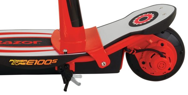 Razor Power Core E100S Electric Scooter - Red/Black - Image 2
