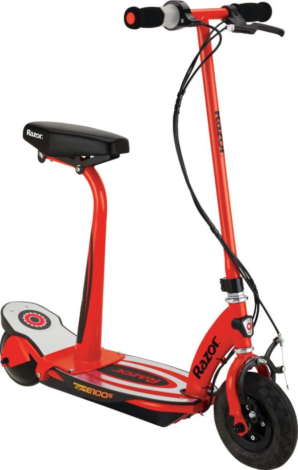 Razor Power Core E100S Electric Scooter - Red/Black - Image 3
