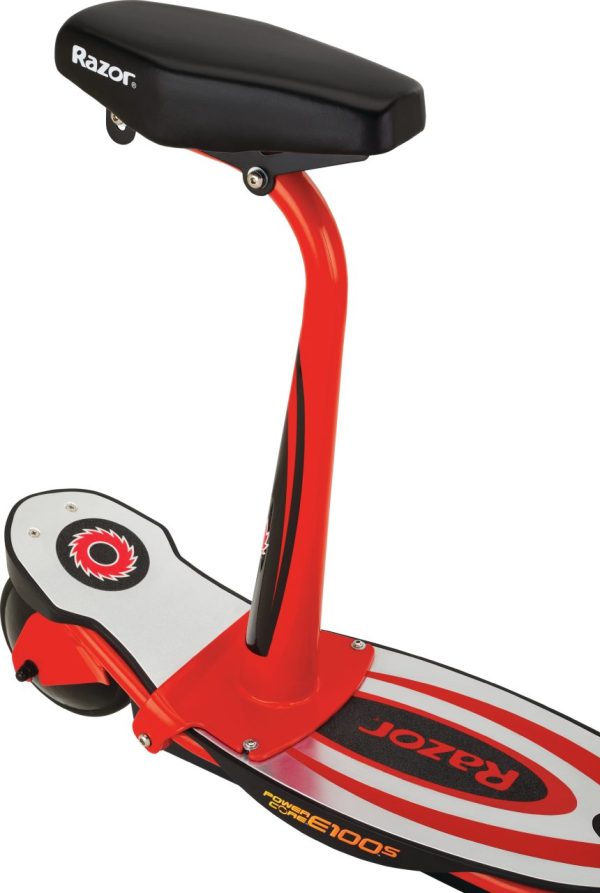 Razor Power Core E100S Electric Scooter - Red/Black - Image 4