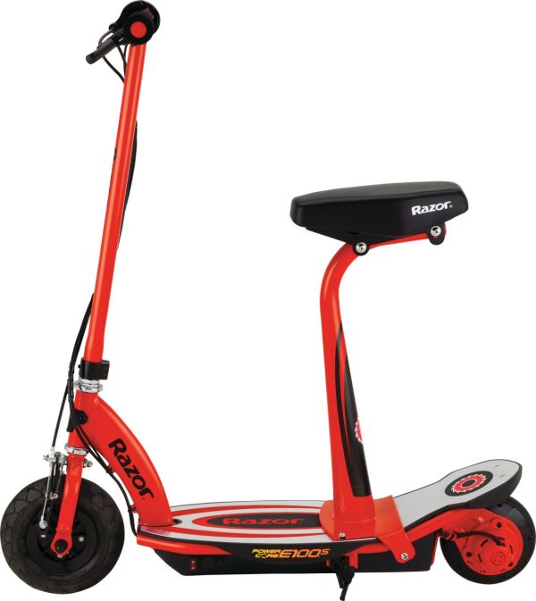 Razor Power Core E100S Electric Scooter - Red/Black - Image 5