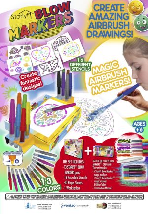 Starlyf - Blow Markers Airbrush Art Set