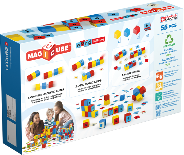 Geomag Magicube Word Building Set 55 Pieces - Image 2