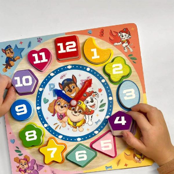 Dodo Paw Patrol Wooden Learning Clock Puzzle - Image 3