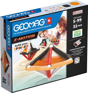 Geomag E-Motion Build Your Spinner Recycled 32 Pieces Set